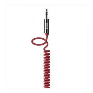 Belkin AV10126CW06-RED - Câble jack 3,5mm spirale rouge 1.8 m