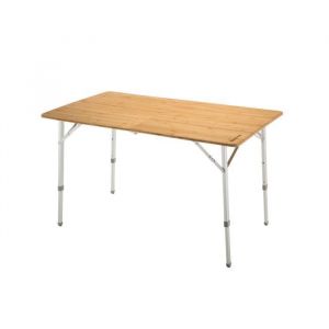 Image de KingCamp KING CAMP Table de camping aluminium avec revêtement Bambou - 120x70 cm