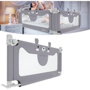 Yuenfong Barrière De Lit De 150 Cm - Pour Lit D'enfant - Portable Avec Hauteur Réglable - Barrière De Lit Pour Bébé
