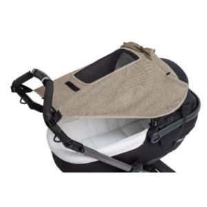 Image de Altabebe AL7014-22 Pare-soleil pour poussettes avec protection latèrale et fenêtre, Lifeline Deluxe Beige