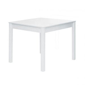 Pegane Table &agrave; manger coloris blanc - longueur 90 x profondeur 90 cm
