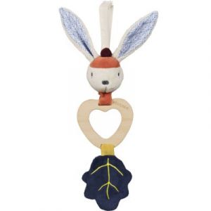 Ebulobo Hochet à suspendre Gabin Lapin (28 cm)