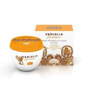 Helan Vaniglia Kashmir - Creme Hydratante Corps pour Peau Sèche, Veloutée avec Huile Amande Douce et Macadamia, Beurre d’Aloe Vera et Vitamine E - Crème Corps Parfumée, 200 ml - Made in Italy