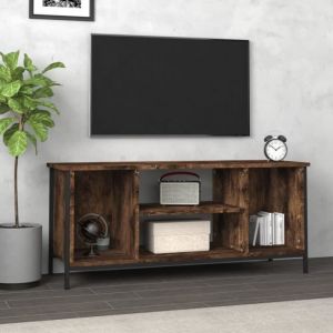 VidaXL Meuble TV ch&ecirc;ne fum&eacute; 102x35x45 cm bois d'ing&eacute;nierie 826287