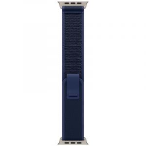 Apple Bracelet WATCH 49mm boucle trail bleu titane naturel M/L