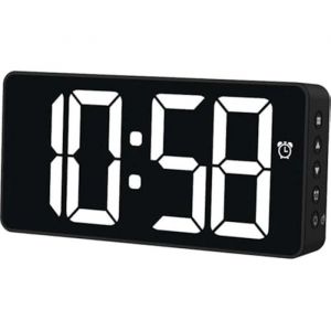 Hama Réveil numéro. Bali, avec indicateur de température, mode nuit, noir