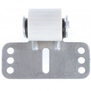 Cyclingcolors Guide de tablier acier de volet roulant avec roue en PVC &agrave; visser &eacute;paisseur 32mm entraxe 65mm Store Fen&ecirc;tre Enroulement D&eacute;roulement Coffre Menuiserie