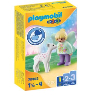 Image de Playmobil Fée avec faon 1.2.3 70402