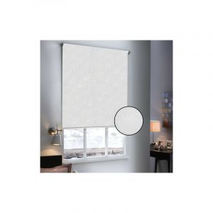 Madécostore Store Enrouleur Occultant à Paillettes - Gamme Must - Blanc L74 x H190 cm