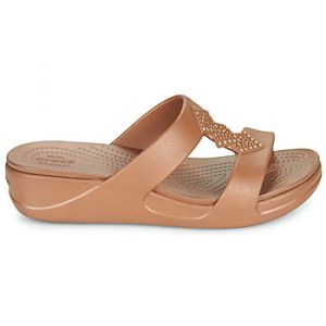 Image de Crocs Mules MONTEREYSHIMMERSLPONWDG W - Couleur 36 / 37,38 / 39,42 / 43,37 / 38,39 / 40,41 / 42 - Taille Marron