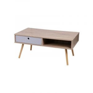 Image de Urban living Table basse 1 tiroir 2 niches Miley