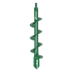 Tari&egrave;re sur perceuse Ribiland pour planter des fleurs, des plantes, des bulbes, des poteaux long 30 cm diam 8 cm