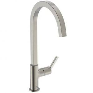 Ideal Standard Robinet de cuisine Gusto carre gris orage + Microfibre