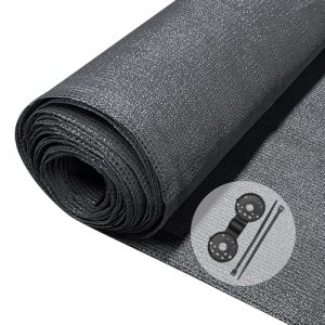 Vounot Brise Vue Occultant en HDPE avec Attaches et Clips de Fixation Protection Rayons UV Résistant aux Déchirures et au Vent Protection pour Jardin Balcon 150g/m² 1.5x20m Anthracite