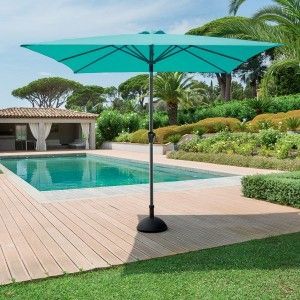 Image de Hesperide Parasol rectangulaire aluminium Fidji 2 x 3 m Emeraude