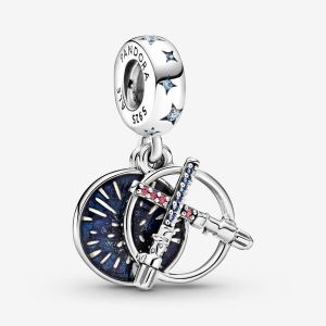 Pandora Star Wars 799252C01 Pendentif double sabre laser en argent sterling