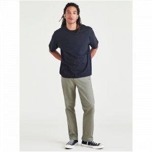 DOCKERS Pantalon chino slim Original vert en coton
