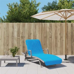 VidaXL Serviettes de plage 2 pcs turquoise 75x200 cm tissu 400 GSM