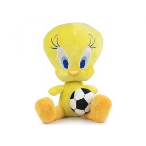 Image de Grande peluche canari titi 30 cm - pour looney tunes jaune - cartoon grosminet - set doudou enfant et 1 carte offerte