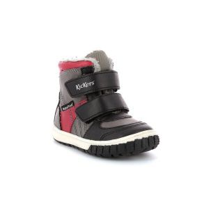 Kickers Baskets Pour Bébé Sitrouille Wpf EU 21 gris/noir/rouge