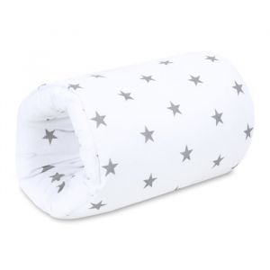 Brassard Allaitement Coussin D'allaitement 26 Cm X 16 Cm - Petit Coussin D Allaitement Lavable Blanc Avec Des Étoiles Grises - Coton