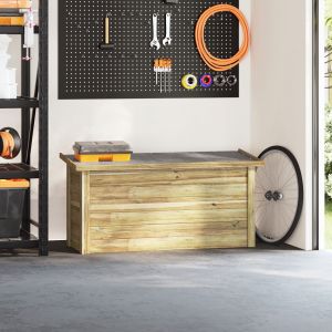 VidaXL Boîte de rangement 44x119x57 cm Bois imprégné de pin