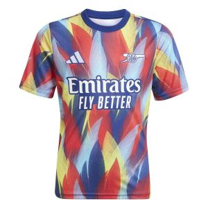Adidas Arsenal T-shirt d'Entraînement Avant-Match - Bleu/Pure Ruby/Jaune Enfant, pointure 128 cm - ['Bleu', 'Rouge', 'Jaune'] - Taille 128 cm