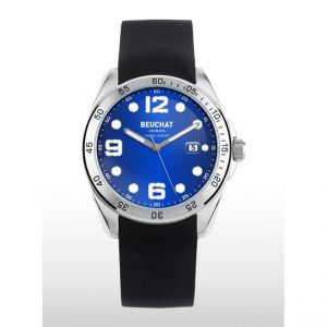 Beuchat Montre Homme - BEU0348-8 Bracelet Silicone Noir