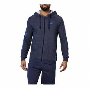 Asics BIG - Sweat Homme peacoat heather/ blue
