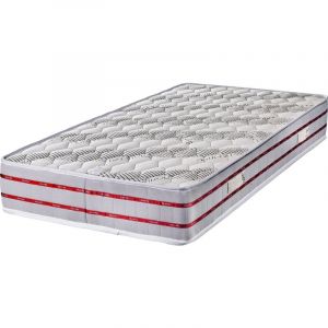 King Of Dreams Maxi Bamboo Matelas 160x200 Tissu Bambou Mousse Poli Lattex 24 cm Ferme + Protège Matelas OFFERT