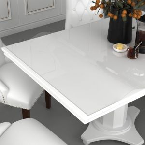 VidaXL Protecteur de table transparent 80x80 cm 2 mm PVC