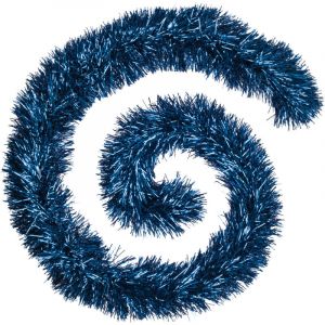 Guirlande de No&euml;l BOA large 15 cm Bleu Longueur 2 m&egrave;tres