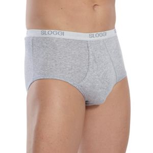 Sloggi Slip homme ouvert - Taille 2 - Couleur gris