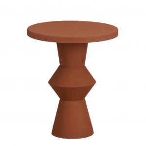 Mica Decorations Estate Table d'appoint - H41 x Ø34 cm - Métal - Terra