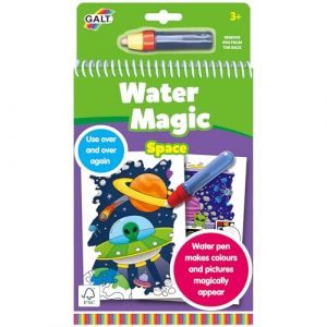 Galt Water Magic Space Livres d'images r&eacute;utilisables pour Enfants - R&eacute;v&eacute;lez Hors de ce Monde - Images cach&eacute;es avec Stylo &agrave; Eau - Convient aux Enfants de 3 Ans et Plus