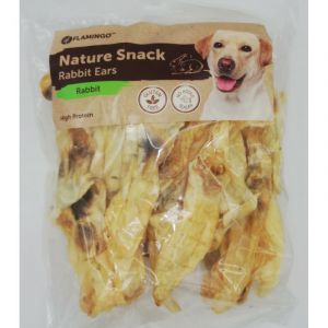 Flamingo Pet Products Snack Nature Oreilles de Lapin 200 GR pour Chien FL 519605