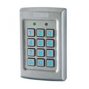 Clavier à code filaire rétro-éclairé en acier inox DIGYELITE 2 sorties IP67, 12-24V AC/DC