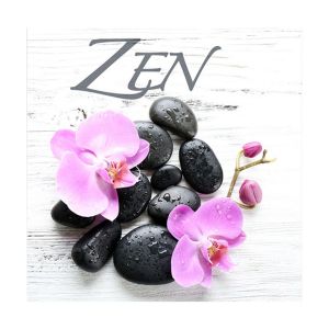 Lot de 20 serviettes papier zen galet