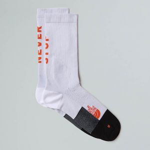 The North Face Chaussettes Mi-mollets Never Stop Trail Run Tnf White-acrylic Orange Taille L male
