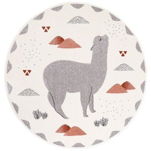 Image de Nattiot Tapis enfant rond petits lamas ANDINA