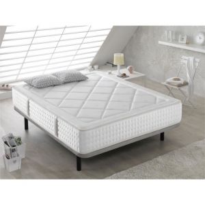 Matelas Ressorts Ensaches 180X200 SEVILLA, Epaisseur 31 CM, Ressorts indépendants et silencieux avec mousse a memoire de forme