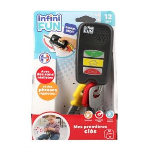 Infini Fun - Mes premières clés - Jouet d'imitation Multi-Apprentissage - Jouet éducatif électronique - pour bébé et Enfant dès 12 Mois
