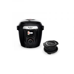 Moulinex Multicuiseur intelligent connecté avec couvercle Extracrisp YY5449FB 1600 w Noir