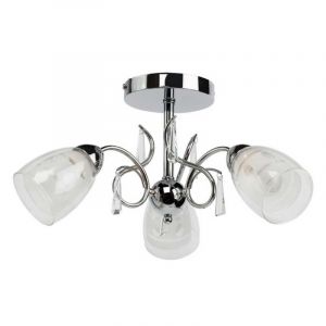 Image de MW-Light Plafonnier 3 Têtes Métal "Viyel" 40cm Blanc