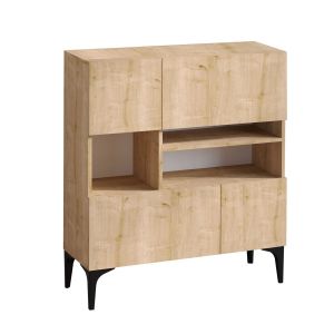 Calicosy Homitis - Console Krista chêne - 100x35x125 cm