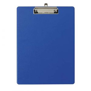 Image de Exacompta Porte-bloc avec pochette - Format 23x32cm pour A4 - Bleu - Lot de 10