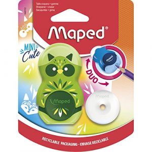 Image de Maped Taille-crayons Avec Gomme Mini Duo - L'unité Coloris Aléatoire