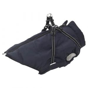 VidaXL Manteau pour Chiens avec Harnais imperméable réfléchissant L44, Manteau d'hiver pour Chien, Manteau pour Chien et Harnais, Manteau pour Chiot avec Harnais
