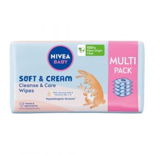 Nivea Baby Salviette Biodegradabili Soft & Cream 4x57 pz
