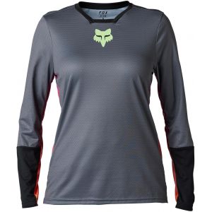 Image de Fox Defend Race LS Jersey Women, gris L Maillots downhill & freeride